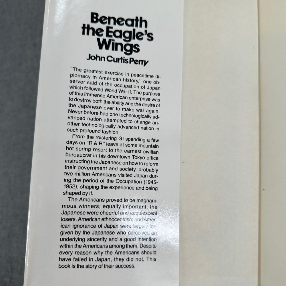 John Curtis Perry Beneath The Eagle's Wings Americans in Occupied Japan Book - Picture 4 of 16